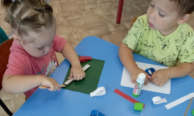 Совместный мастер-класс "Цветок- триколор" ко Дню флага России .