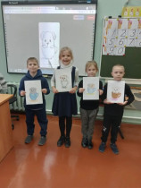 Есть такой мультфильм "Тигрёнок в чайнике". Сегодня на кружке "Юный художник" мы решили нарисовать щенка, только в чашке..